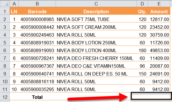 MS Excel ke SUM Formula ka prayog kaise karen